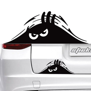 3D Dune Sand Monster Peeking Vinyl Decal Sticker