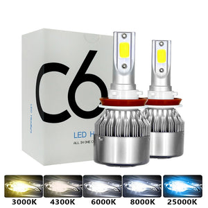 C6 H1 H3 Led Headlight Bulbs