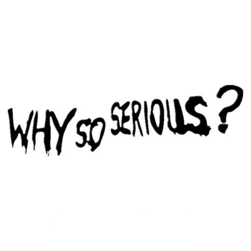 Why Is It So Serious? Window Bumper Decal